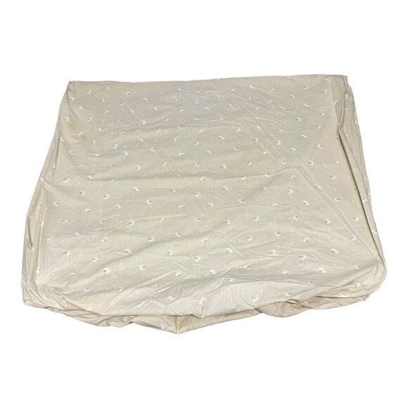 Vintage 1970s Pansy Tan Floral Set Twin 2 Pillowcases Fitted Flat Sheet Pansies - Picture 14 of 16